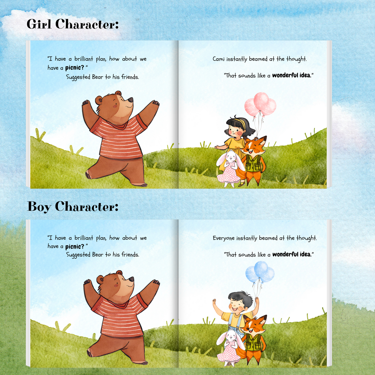 Personalised Storybook - The Birthday Picnic of “Child’s Name”