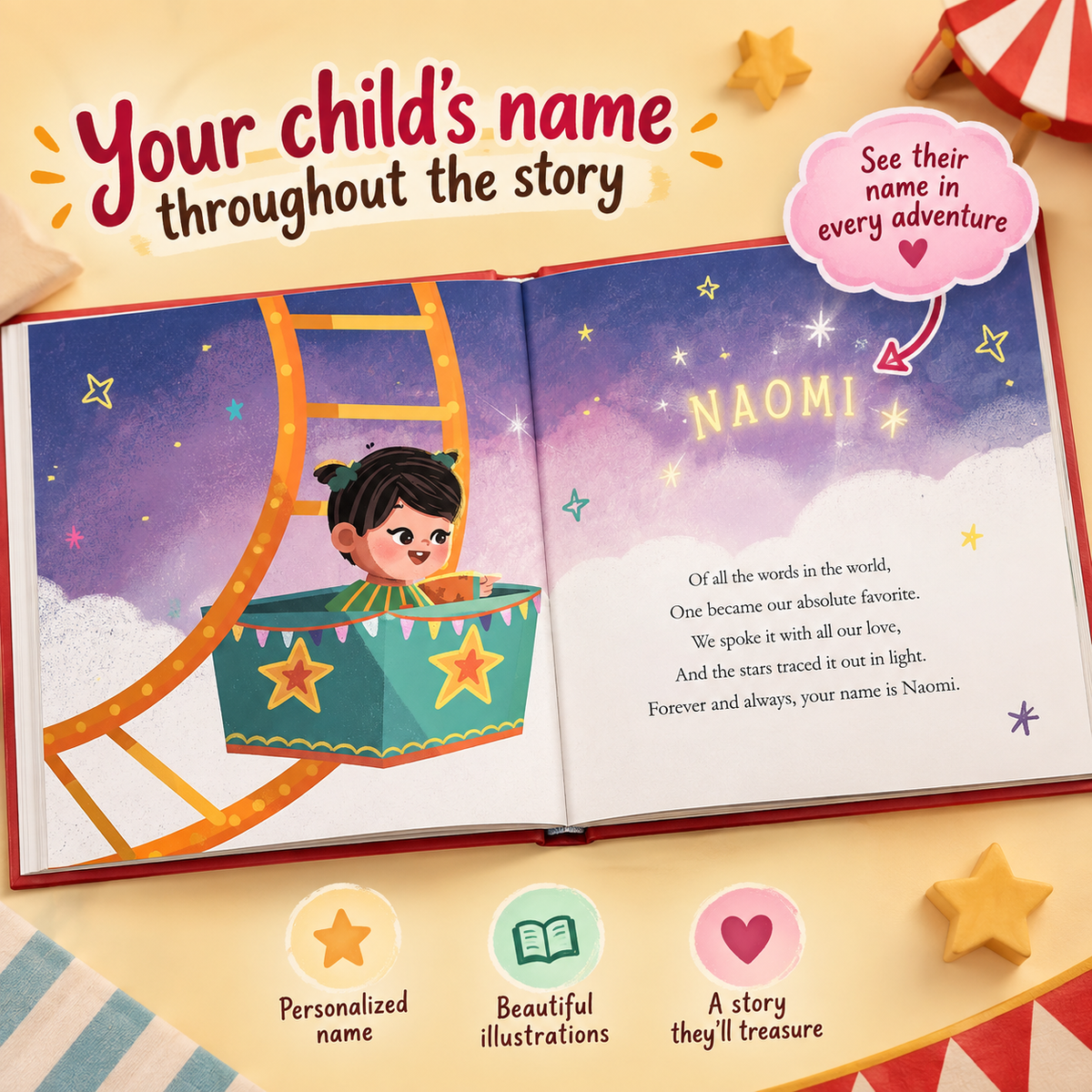 First Birthday- Interactive Custom Storybook