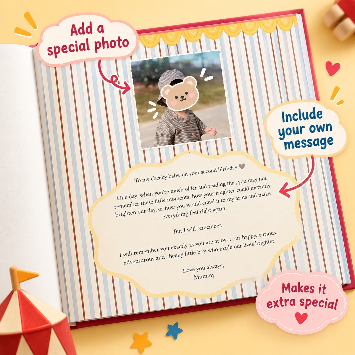 First Birthday- Interactive Custom Storybook