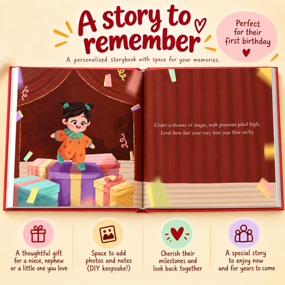 First Birthday- Interactive Custom Storybook